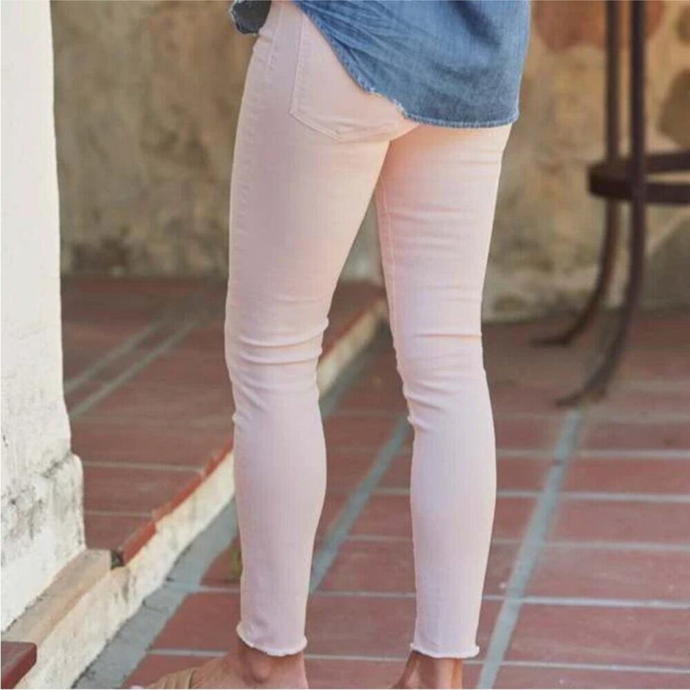 NEW FRANK & EILEEN Sligo Skinny Jean Ballet Pink Preppy Minimalist Classic Sz 27 - Picture 3 of 12